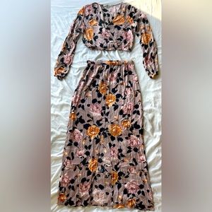 Gyspsies & Moondust, Two-Piece Floral Set